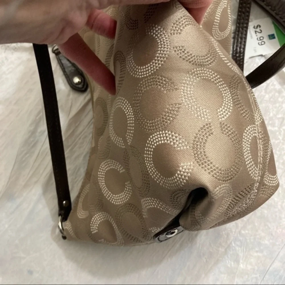 Coach Ashley op c brown crossbody bag